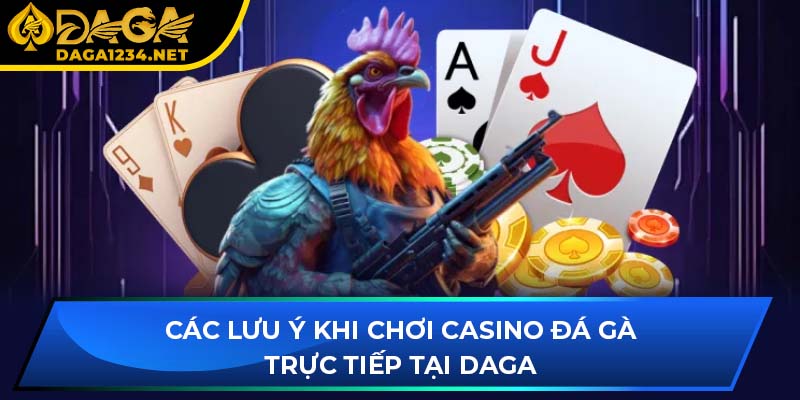 Các lưu ý khi chơi casino đá gà trực tiếp tại DAGA