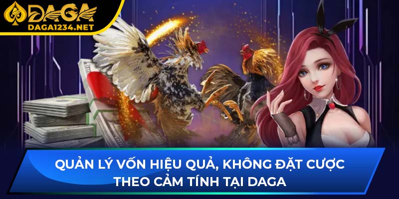 Quản lý vốn hiệu quả, không đặt cược theo cảm tính tại DAGA